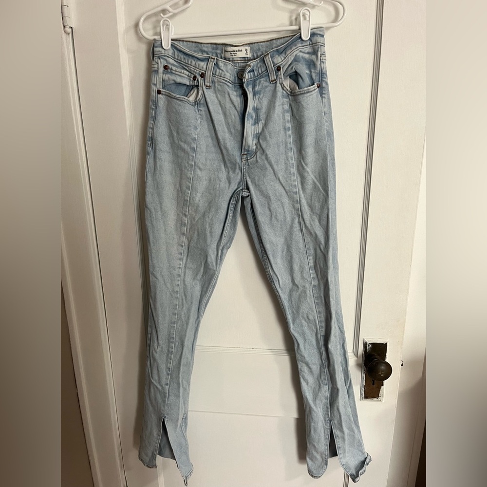 Abercrombie & Fitch Light Blue Straight Leg Jeans